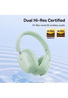 Навушники Baseus Bowie H1i Noise-Cancellation Wireless Headphones Natural Green