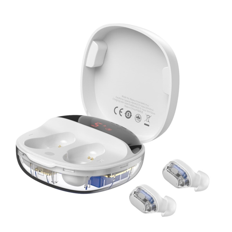 Бездротові навушники Baseus Encok True Wireless Earphones WM01 Plus White