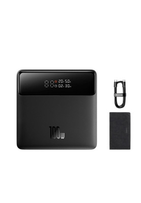 Зовнішній акумулятор Baseus Blade Power Digital Display Fast Charging Power Bank  HD Edition 20000mAh 100W Black