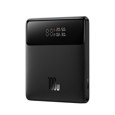 Зовнішній акумулятор Baseus Blade Power Digital Display Fast Charging Power Bank  HD Edition 20000mAh 100W Black