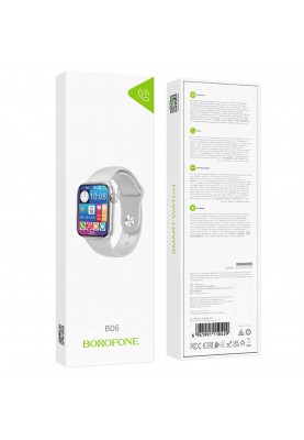 Смарт-годинник Borofone BD6 Smart sports watch(call version) Silver