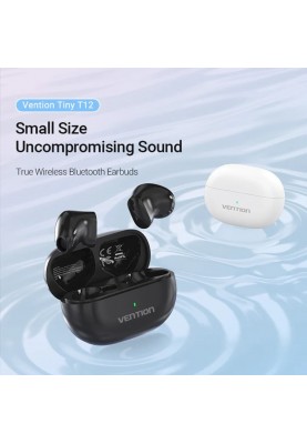 Навушники Vention True Wireless Bluetooth Earbuds Tiny T12 Black (NBLB0)