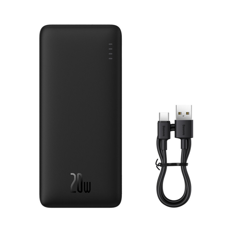 Зовнішній акумулятор Baseus Airpow Fast Charge Power Bank 10000mAh 20W  Black