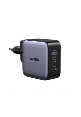 Зарядний пристрій UGREEN CD296 GaN 65W Fast Charger (3-Port)(UGR-90409)