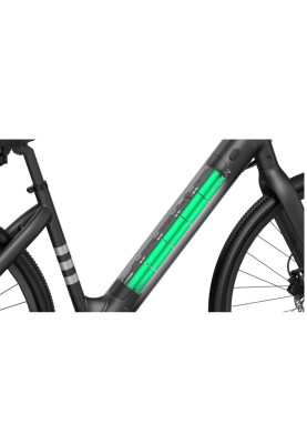 Електровелосипед OKAI EB60 Black 28', 350(550)W, 9,6Ah, 100km, 25km\h, NFC, App, 23kg