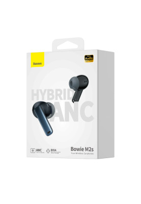 Навушники Baseus Bowie M2s True Wireless Earphones Cluster Black