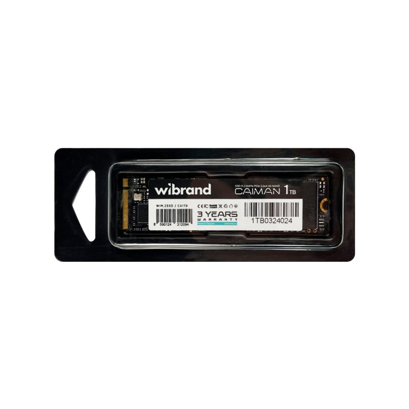 Накопичувач SSD M.2 Wibrand Caiman 1TB NVMe 2280 PCIe 3.0 3D NAND