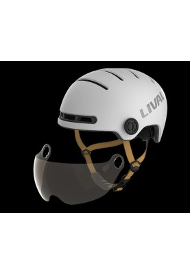 Захисний шолом Livall L23 (M) Dark Night (54-58см), сигнал стопів, додаток,зйомний візор