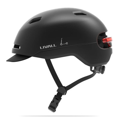 Захисний шолом Livall C21 (L) Black (57-61см), сигнал стопів, сигнал повороту при наявності пульту(пульт в комплекті не йде), додаток