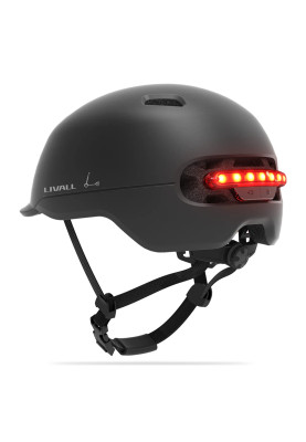 Захисний шолом Livall C20 (L) Black (57-61см), сигнал стопів, сигнал повороту при наявності пульту(пульт в комплекті не йде), додаток