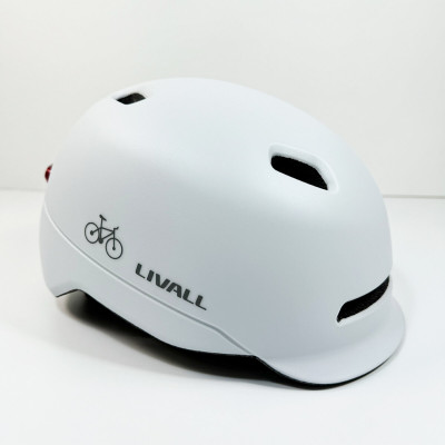Захисний шолом Livall C20 (M) White (54-58см), сигнал стопів