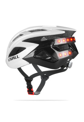 Захисний шолом Livall BH60SE NEO (L) White (57-61см), акустика, мікрофон, сигнали поворотів та стопів, додаток, пульт BR80, Bluetooth