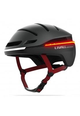 Захисний шолом Livall EVO21 (L) Black (58-62см), сигнал стопів, додаток, Bluetooth