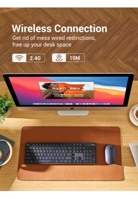 Комплект з  маніпулятора миші та клавіатури UGREEN Wireless Keyboard and Mouse Combo