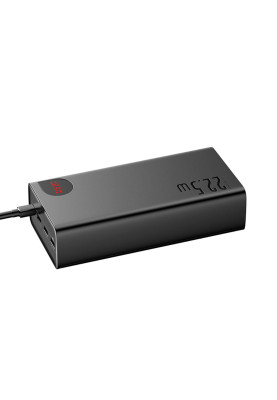 Зовнішній акумулятор Baseus Adaman Digital Display Fast Charge Power Bank 40000mAh 22.5W Black