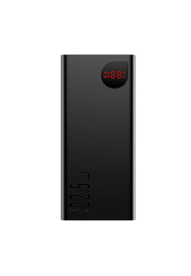 Зовнішній акумулятор Baseus Adaman Digital Display Fast Charge Power Bank 40000mAh 22.5W Black