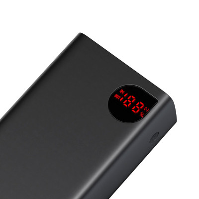 Зовнішній акумулятор Baseus Adaman Digital Display Fast Charge Power Bank 40000mAh 22.5W Black