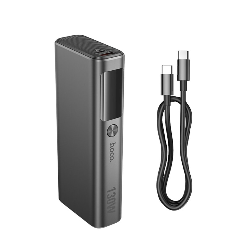 Зовнішній акумулятор HOCO Q17B Electric power bank(20000mAh) 130W space gray