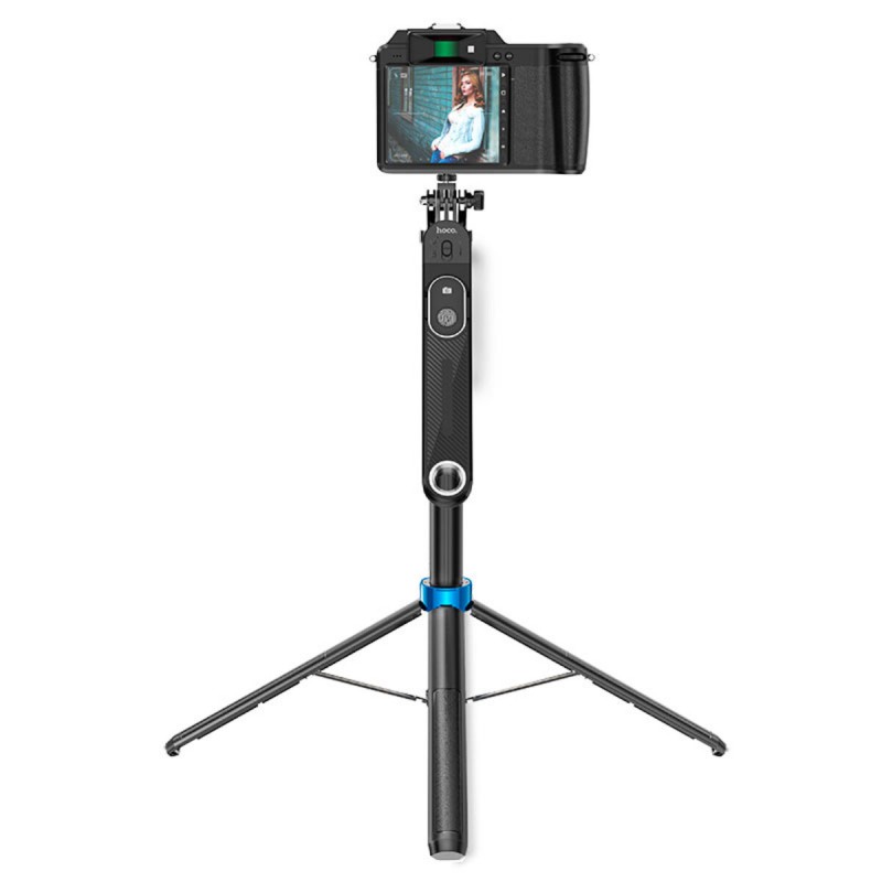 Селфі-монопод HOCO K22 Handy aluminum alloy anti-shake live broadcast holder Black