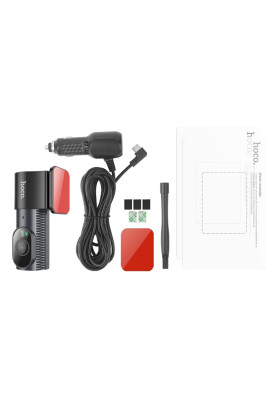 Відеореєстратор HOCO  DV7 2K display hidden driving recorder Black