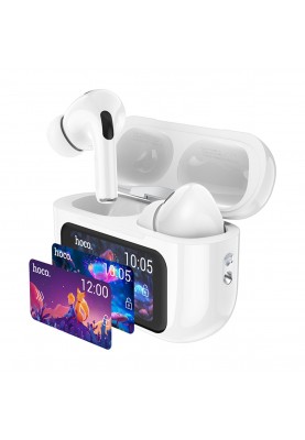 Навушники HOCO EW72 Soar true wireless ANC Noise Reduction touch screen BT headset White