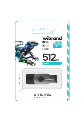 Flash Wibrand USB 3.2 Gen1 Lizard 512GB Black