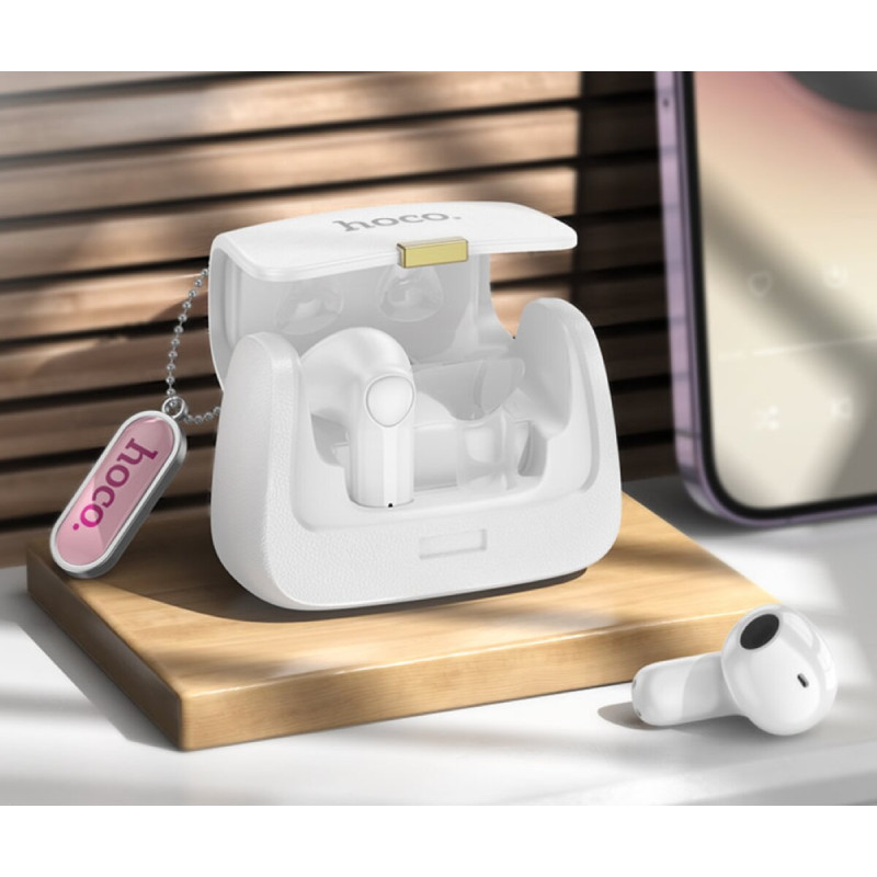 Бездротові навушники HOCO DES35 Dawn handbag BT headset White