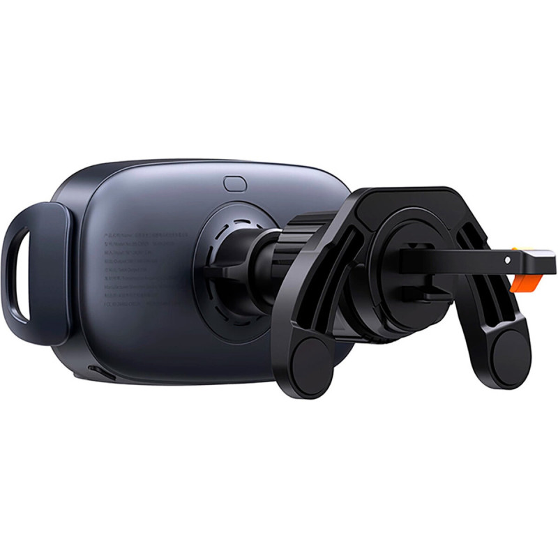 Автотримач для телефона з БЗП Baseus LightChaser Series Triple-Coil Wireless Charging Electric Car Mount Cluster Black