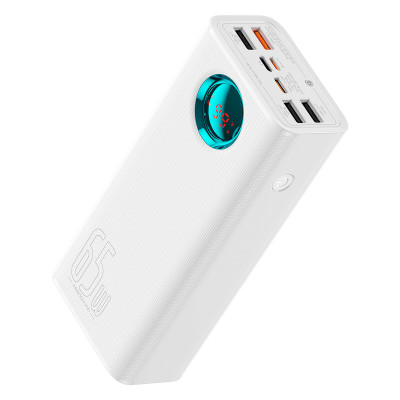 Зовнішній акумулятор Baseus Amblight Digital Display Fast Charge Power Bank 26800mAh Stellar White