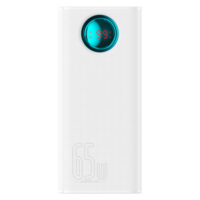 Зовнішній акумулятор Baseus Amblight Digital Display Fast Charge Power Bank 26800mAh Stellar White