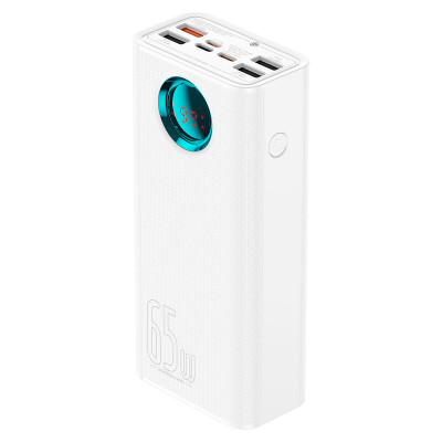 Зовнішній акумулятор Baseus Amblight Digital Display Fast Charge Power Bank 26800mAh Stellar White