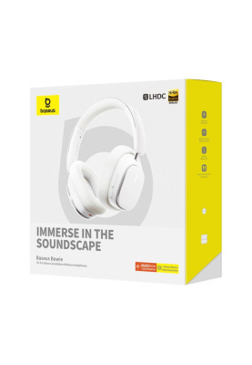 Бездротові навушники Baseus Bowie H1 Pro Noise-Cancellation Wireless Headphones Moon White