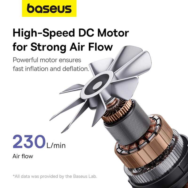 Портативний насос  для матраців Baseus PocketGo Portable Air Pump Stellar White