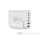 Зарядний пристрій WUW-C214 Gan 200W  white