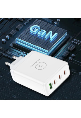 Зарядний пристрій WUW-C158 1USB 3Type-C PD100W white