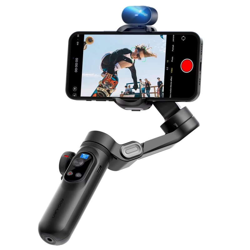 Триосьовий стабілізатор AOCHUAN Professional Gimbal Stabilizer for Smartphone SMART X Pro AI Black