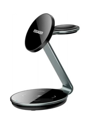 Бездротовий зарядний пристрій ESSAGER EWXCX3-HY0G-Z 3 IN 1 black