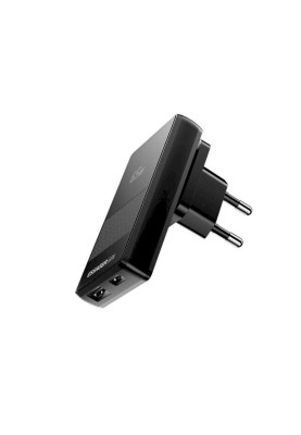 Зарядний пристрій ESSAGER Ultra Thin Gan 65W 1C1A BLACK