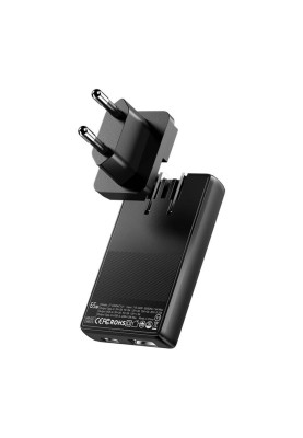 Зарядний пристрій ESSAGER Ultra Thin Gan 65W 1C1A BLACK