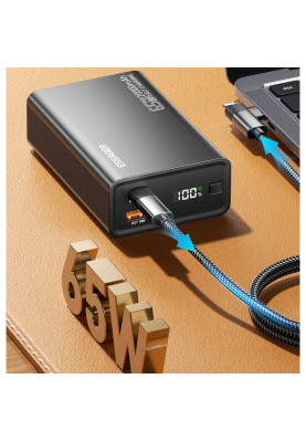 Зовнішній акумулятор ESSAGER EDY65-LD01-Z 20000 mAh 65W black