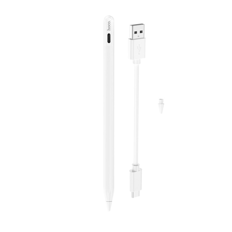 Стилус HOCO GM112 Intelligent anti-lost active capacitive pen with digital display pad dedicated White