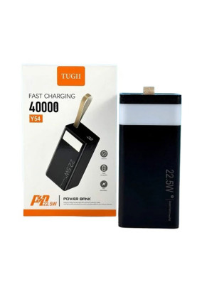 Зовнішній акумулятор WUW "TUGII-Y54 （PD22.5W quick charge) 40000mAh Black