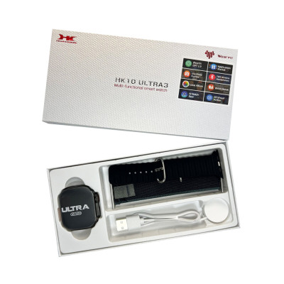 Смарт-годинник HK 10 Ultra 3 IP67+Amoled Black