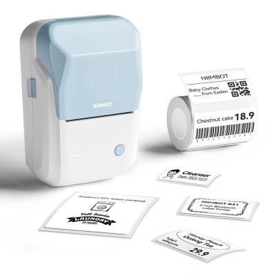 Термопринтер для друку наклейок NIIMBOT B1 Blue