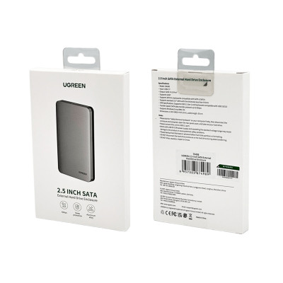 Зовнішній карман UGREEN 2.5-Inch SATA External Hard Drive Enclosure