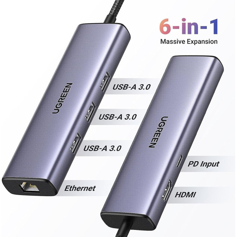 USB-хаб UGREEN USB-C Multifunction Adapter