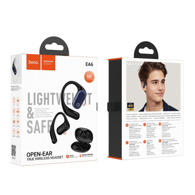 Навушники HOCO EA6 Melody open true wireless BT headset Black