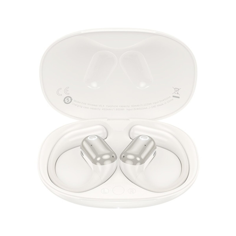 Бездротові навушники HOCO EA6 Melody open true wireless BT headset Milky White