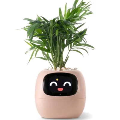 Інтерактивний розумний горщик для рослин Ivy Smart Planter Tuya AI, Pink