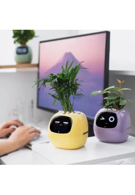 Інтерактивний розумний горщик для рослин Ivy Smart Planter Tuya AI, Pink